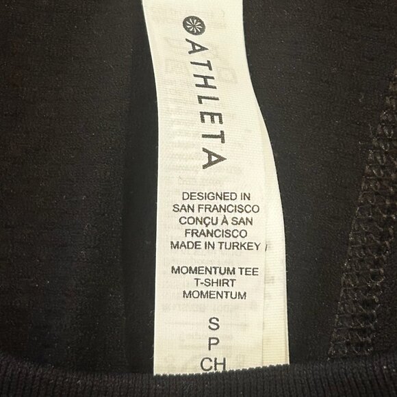 NWOT Athleta Momentum Seamless Tee Fitted Top - Picture 3 of 9